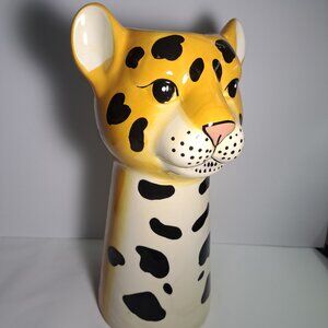 Ashland Leopard/Cheetah/Cat Tall Ceramic Vase